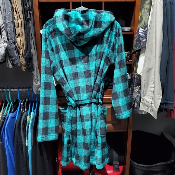 Sleep Chic Bath Robe Size XXL NWT Buffalo Check Kitten Soft 😸 ♥️ L👀K - Picture 5 of 14